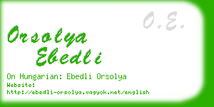 orsolya ebedli business card